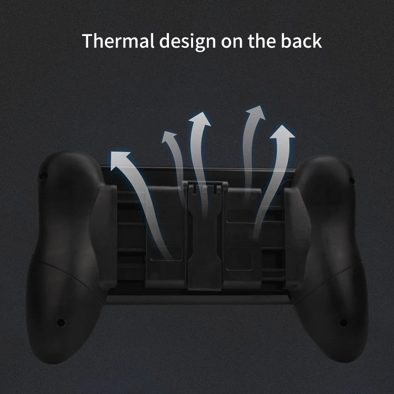 Mobile Gaming Grip & Phone Stand for 4.5–6" Phones