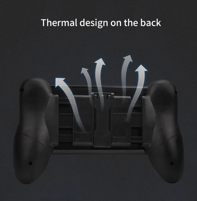 Mobile Gaming Grip & Phone Stand for 4.5–6" Phones