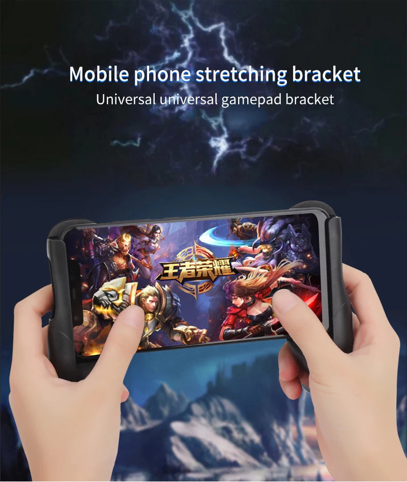 Mobile Gaming Grip & Phone Stand for 4.5–6" Phones
