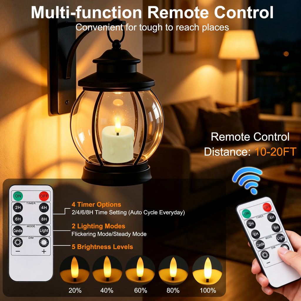 Rechargeable Flameless Votive Candles with Remote & Timer