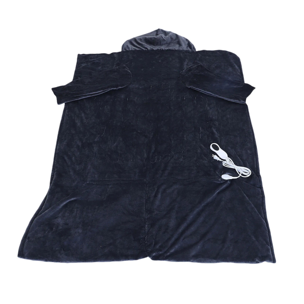 Wearable Heated Blanket with Hood & Sleeves