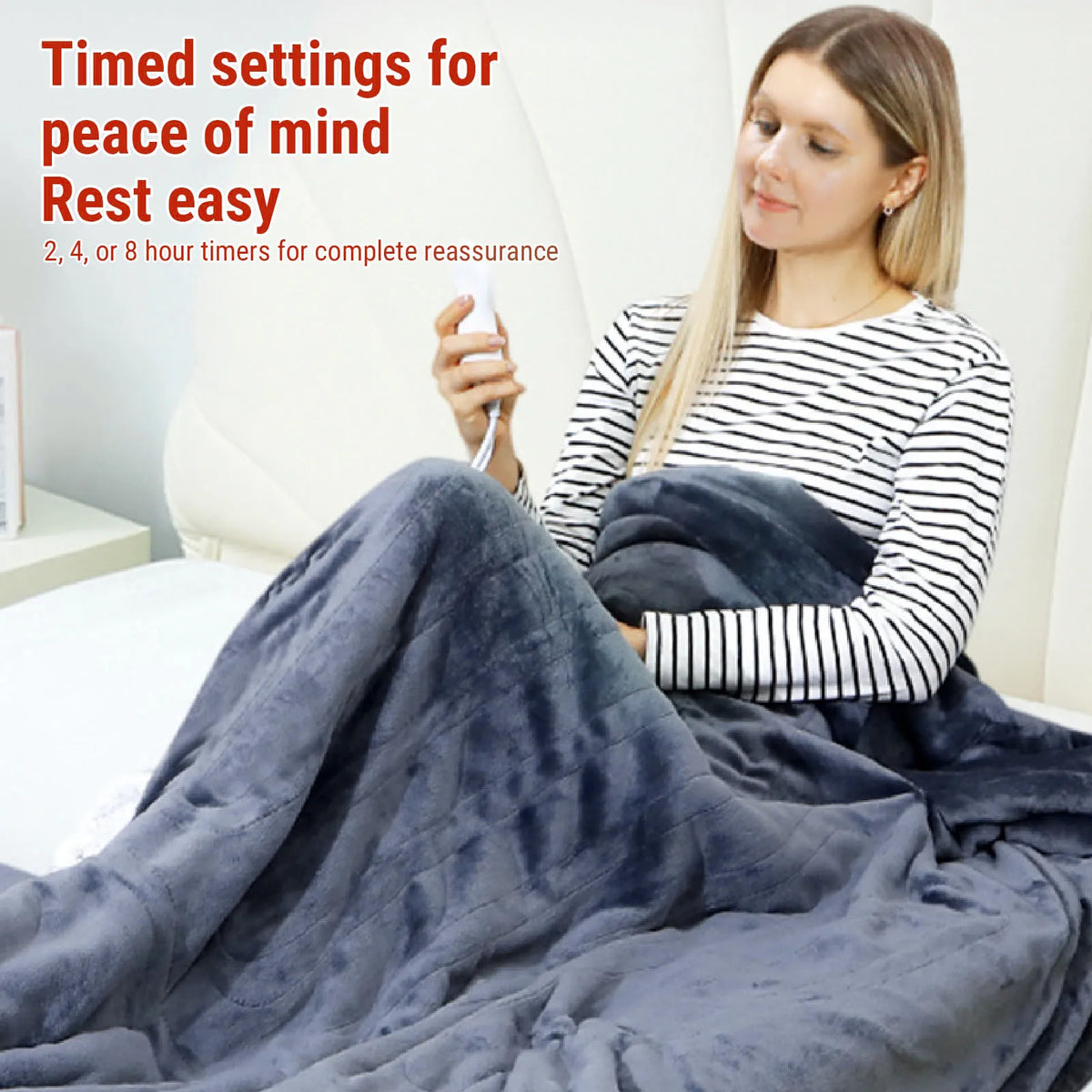 Wearable Heated Blanket with Hood & Sleeves