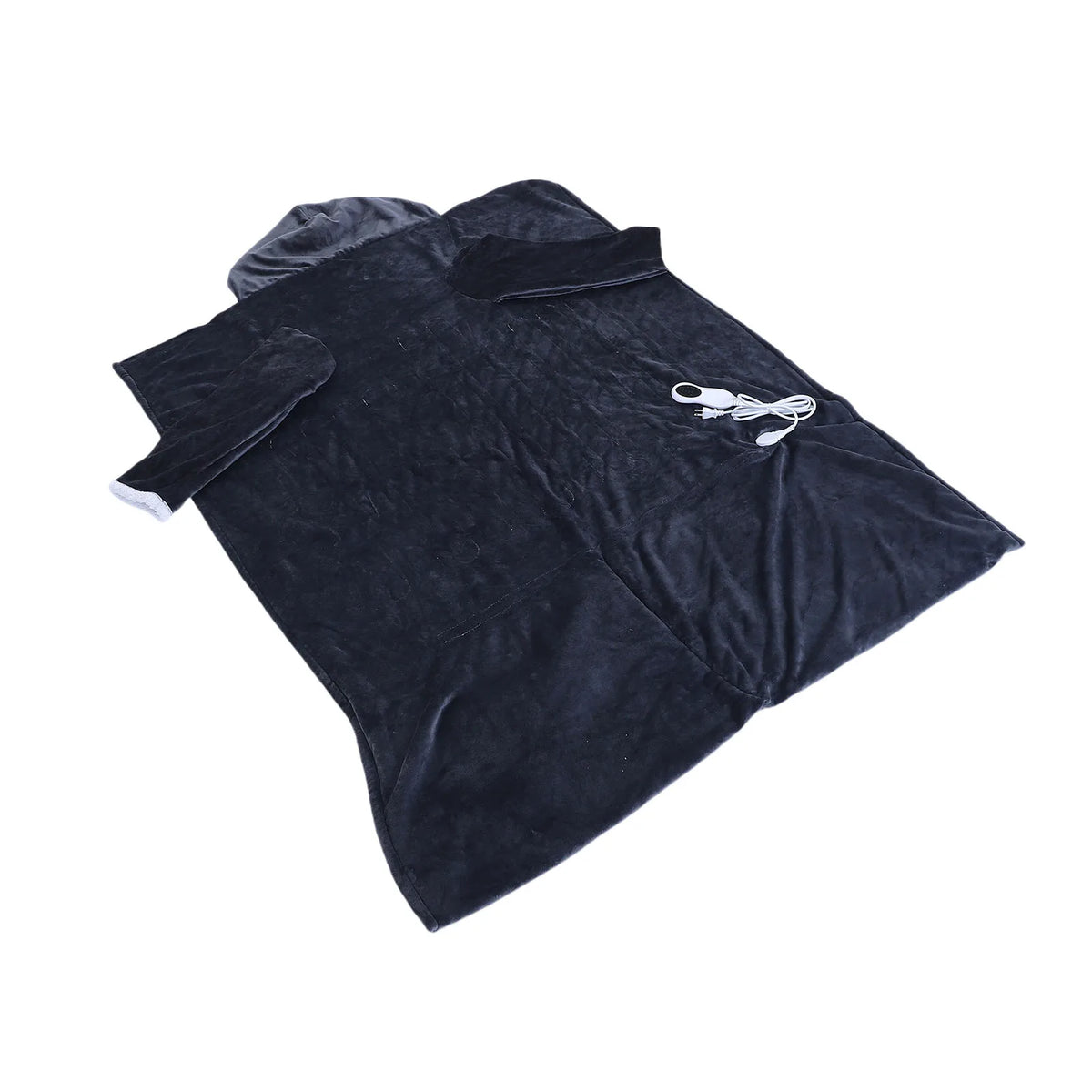 Wearable Heated Blanket with Hood & Sleeves