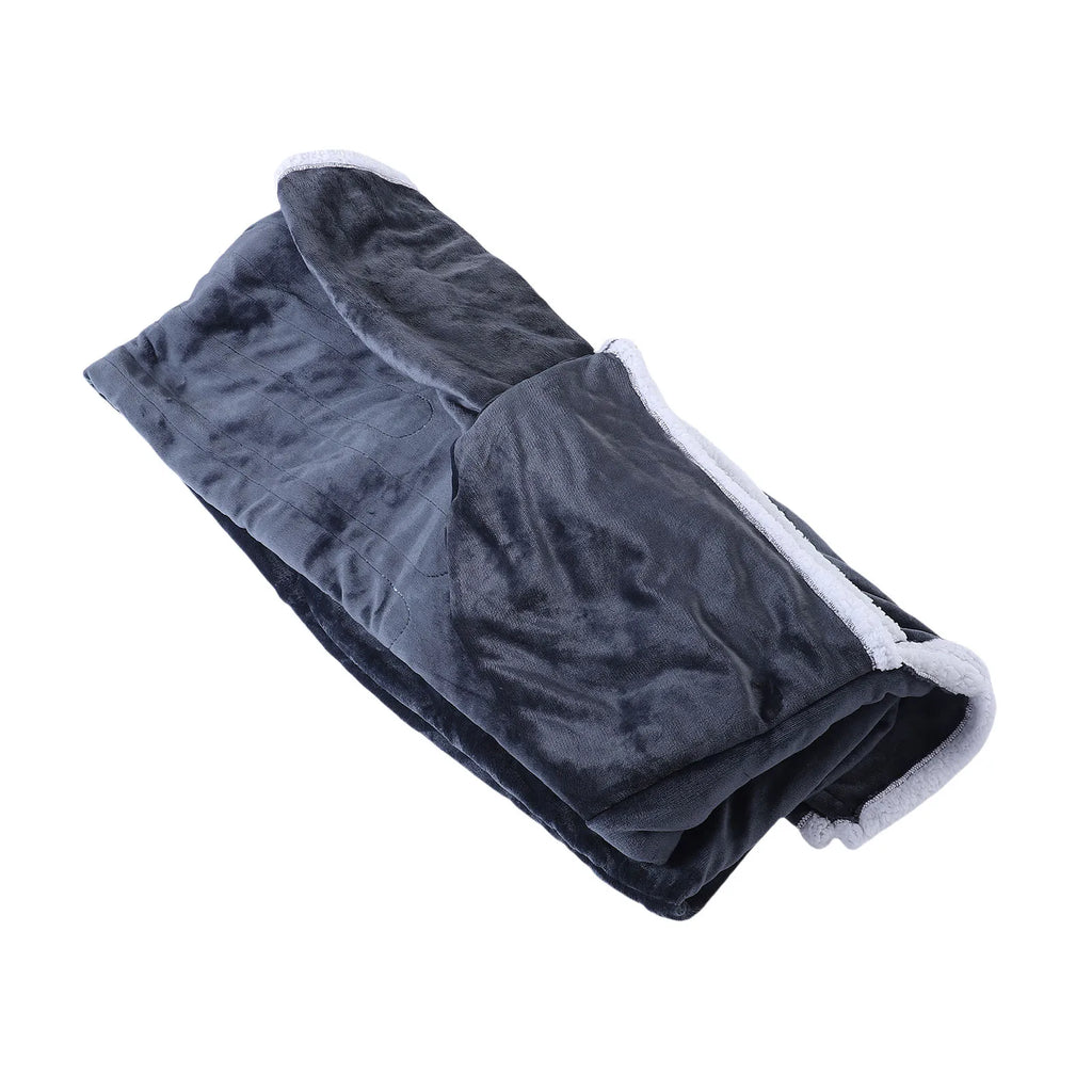 Wearable Heated Blanket with Hood & Sleeves