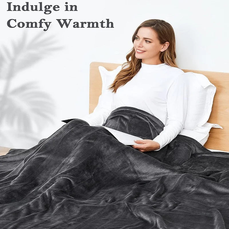 Heated Throw Blanket with 6 Heat Settings & Auto-Off