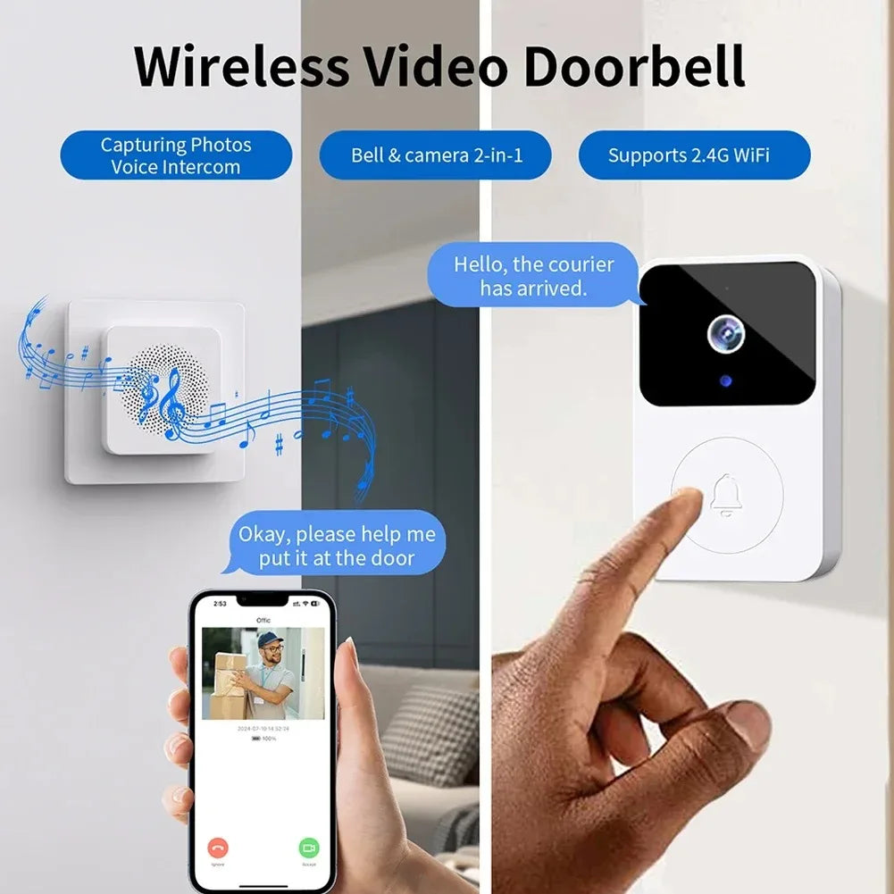 HD WiFi Video Doorbell with Two-Way Talk