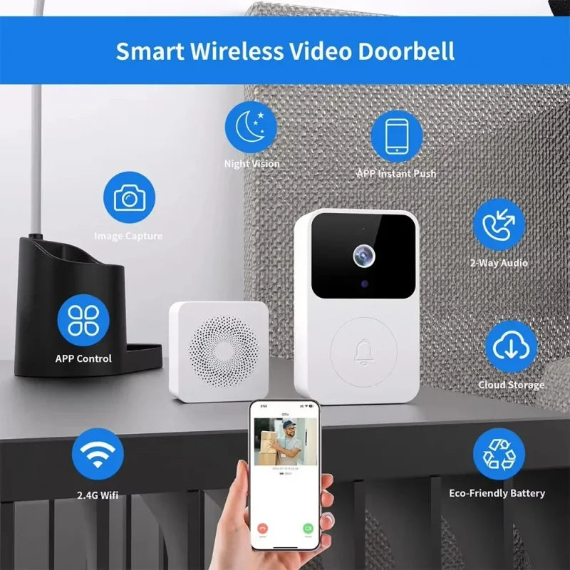 Mini WiFi Video Doorbell with Night Vision