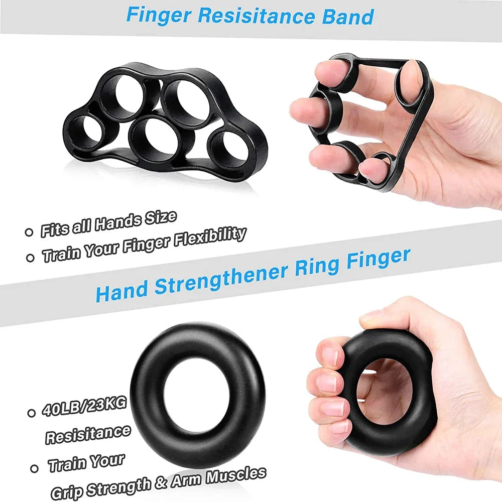 Adjustable Hand Grip Strengthener Set with Counter (5–60kg)