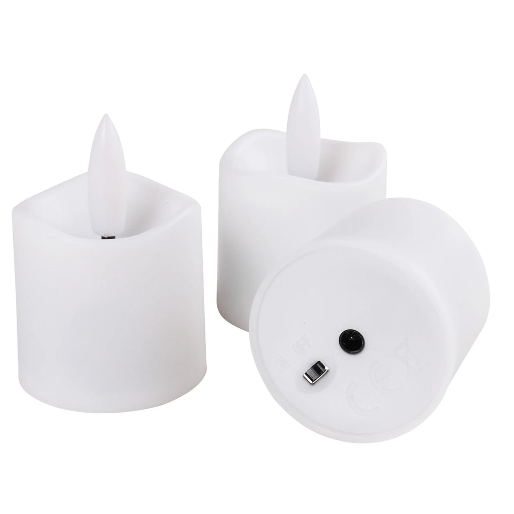Rechargeable Flameless Votive Candles with Remote & Timer