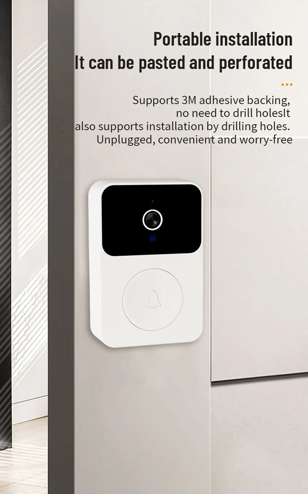 HD WiFi Video Doorbell with Two-Way Talk
