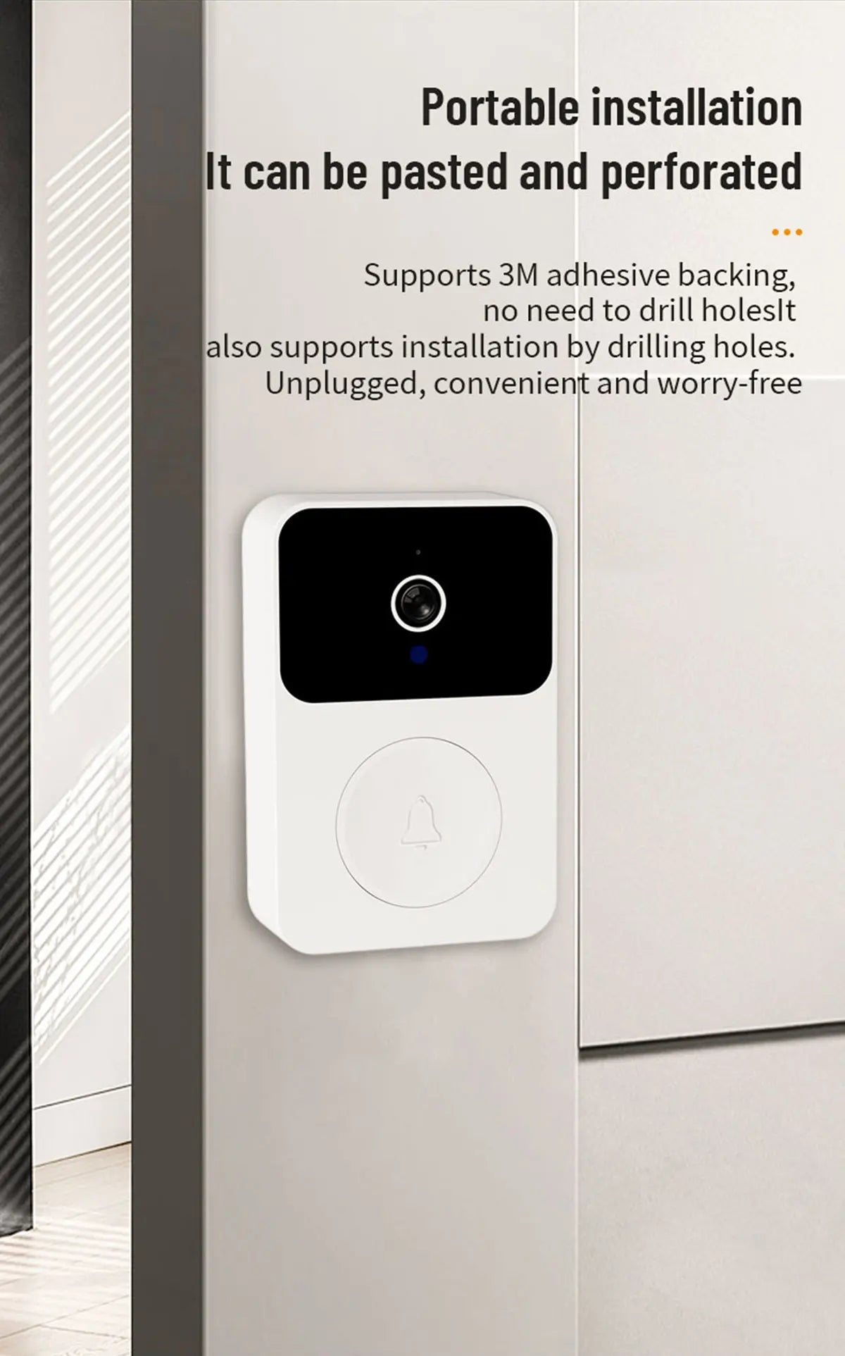 HD WiFi Video Doorbell with Two-Way Talk