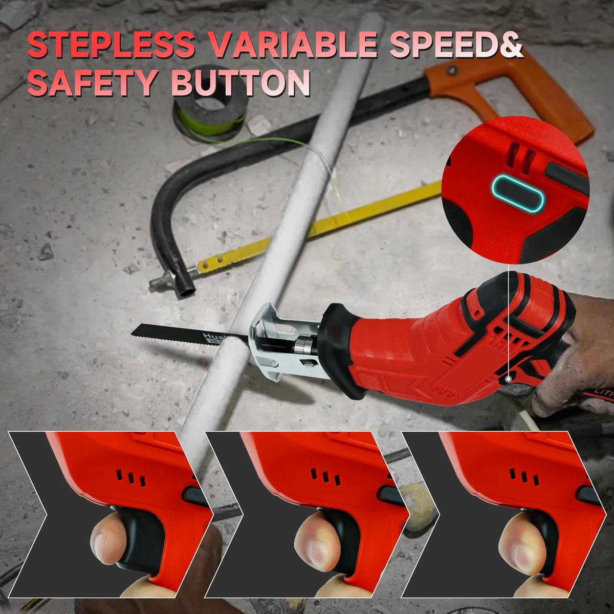 Cordless Reciprocating Saw – Milwaukee 18V Compatible (Tool Only)