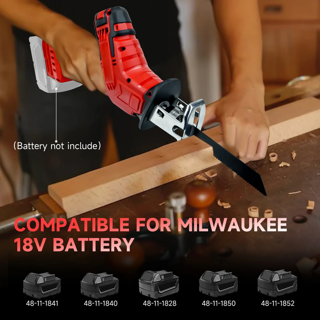 Cordless Reciprocating Saw – Milwaukee 18V Compatible (Tool Only)