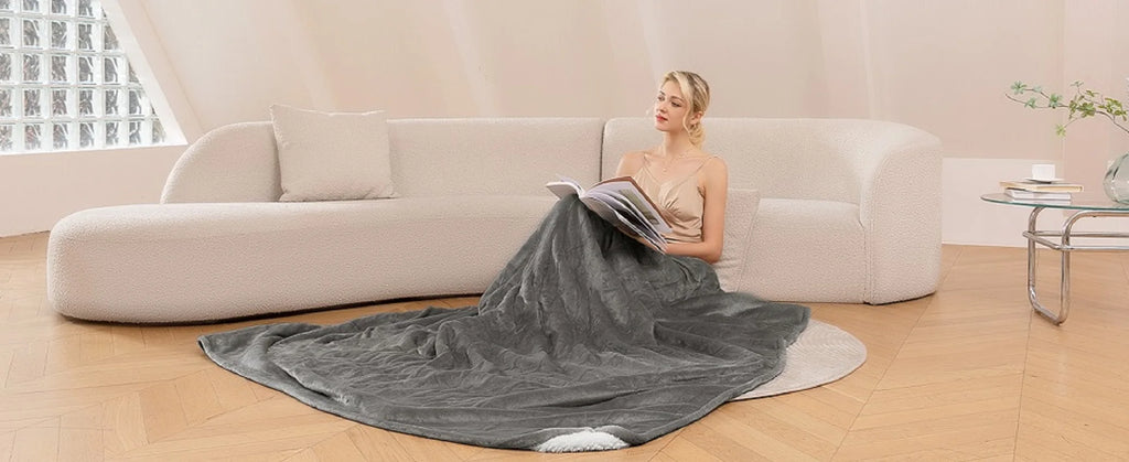 Heated Throw Blanket with 6 Heat Settings & Auto-Off