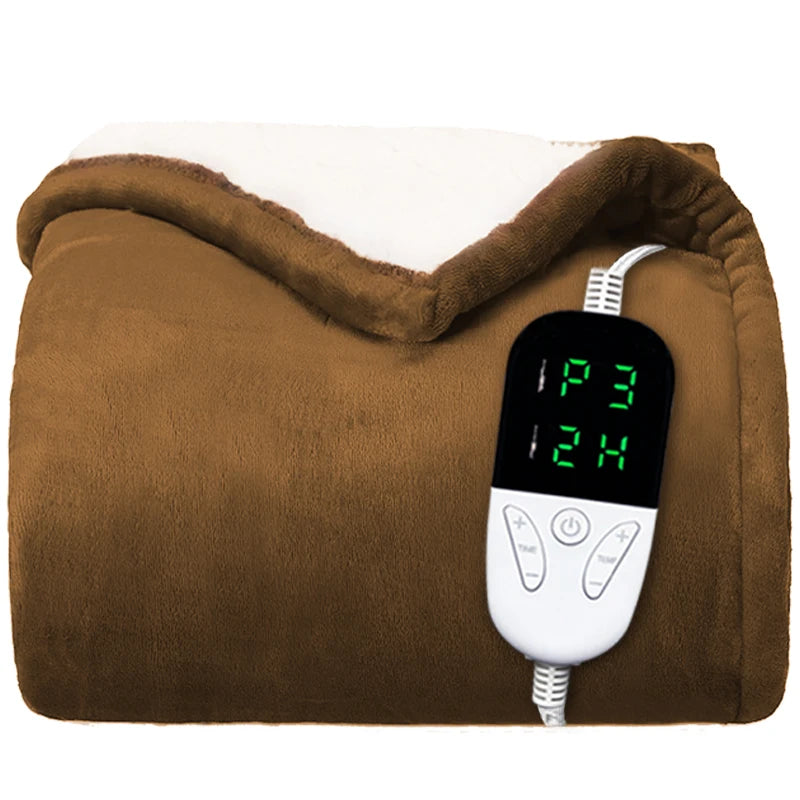 Heated Throw Blanket with 6 Heat Settings & Auto-Off