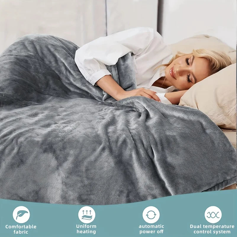 Heated Throw Blanket with 6 Heat Settings & Auto-Off