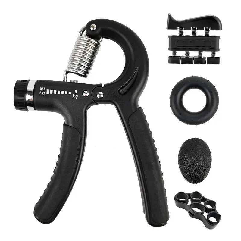 Adjustable Hand Grip Strengthener Set with Counter (5–60kg)